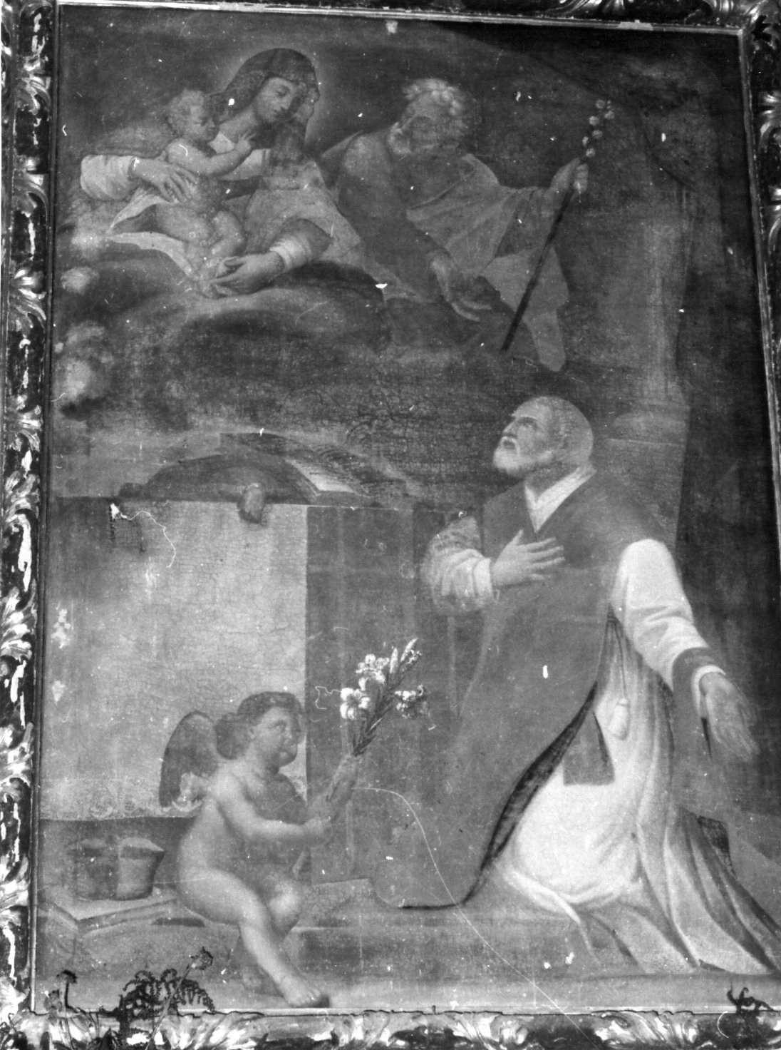 San Filippo Neri ha la visione della Madonna con Bambino (dipinto) - ambito modenese (inizio sec. XVIII)