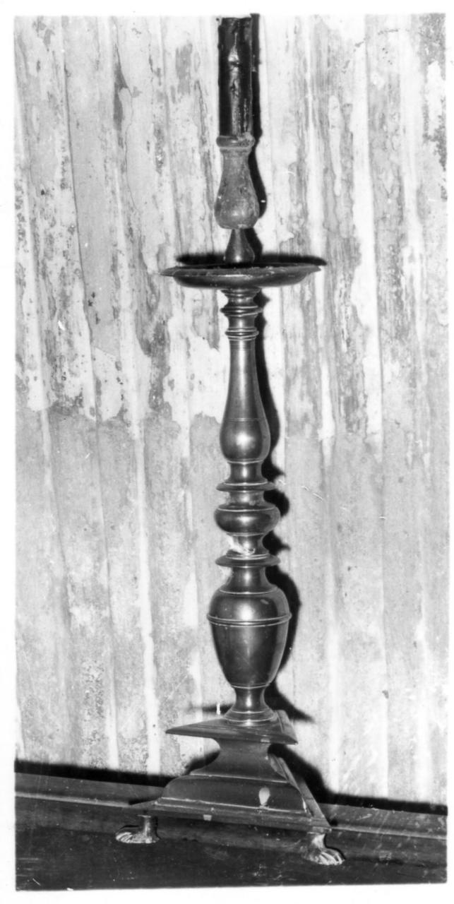 candeliere, serie - bottega emiliana (metà sec. XVII)