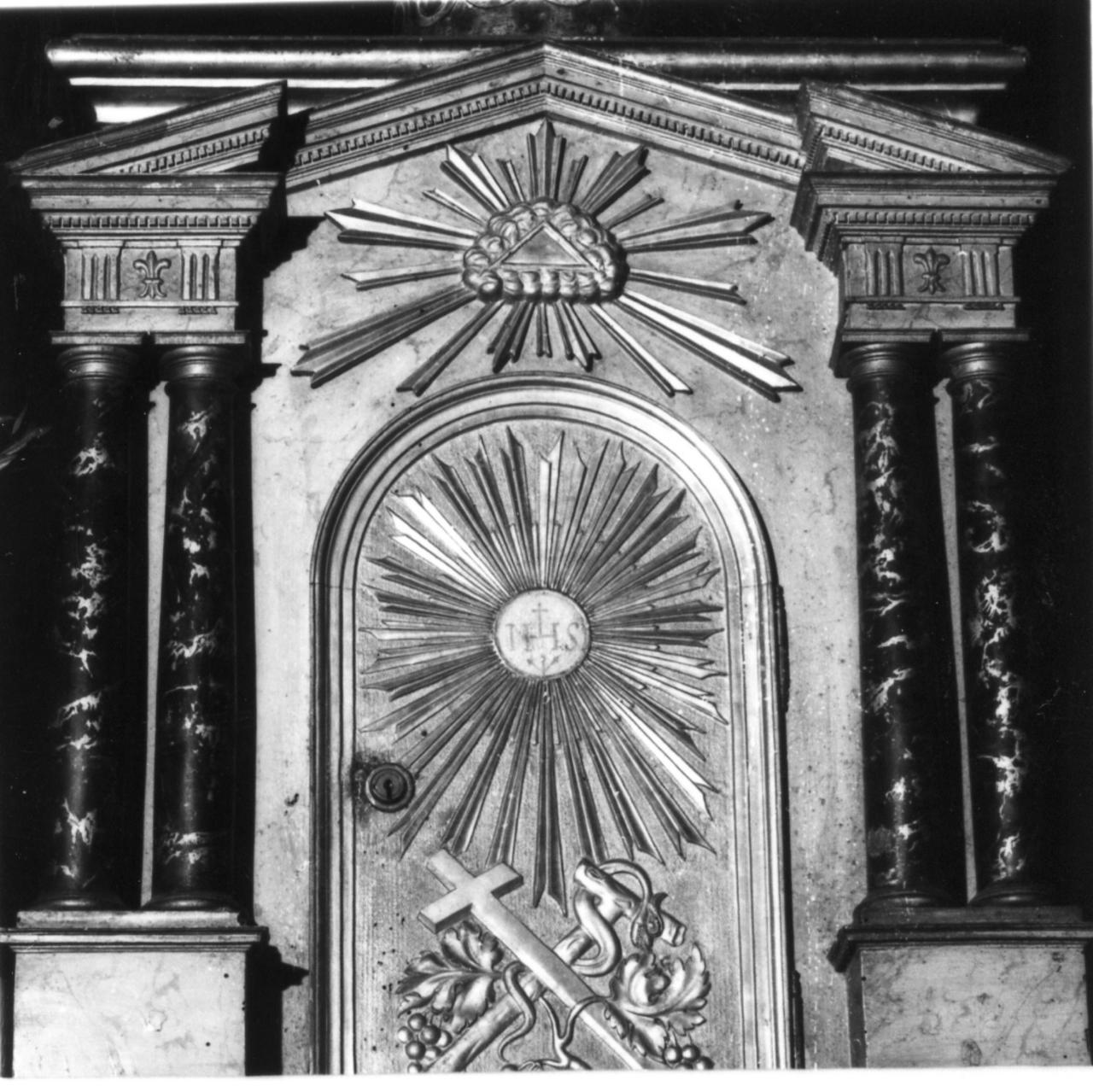 tabernacolo - a tempietto - bottega emiliana (prima metà sec. XIX)