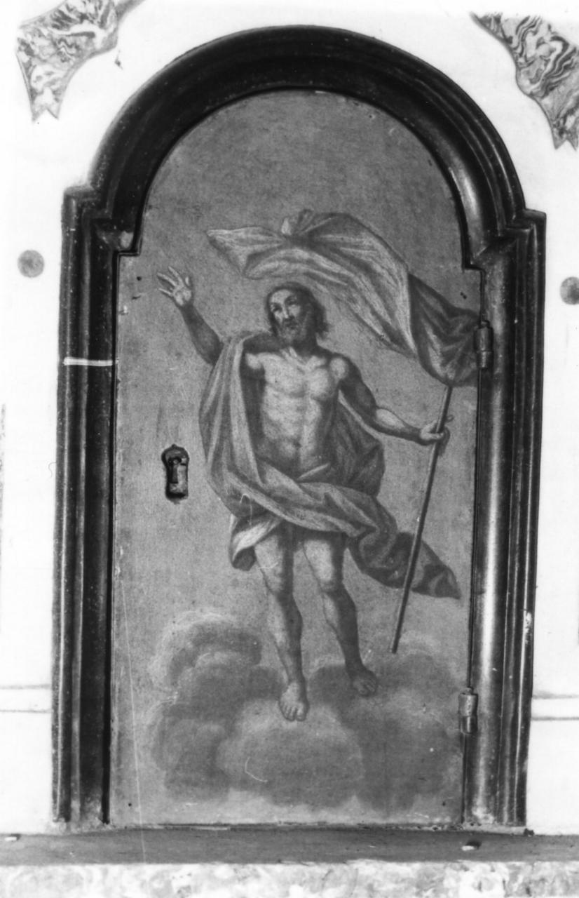 Cristo risorto (sportello di tabernacolo) di Battagliola Pietro (maniera) (prima metà sec. XVIII)