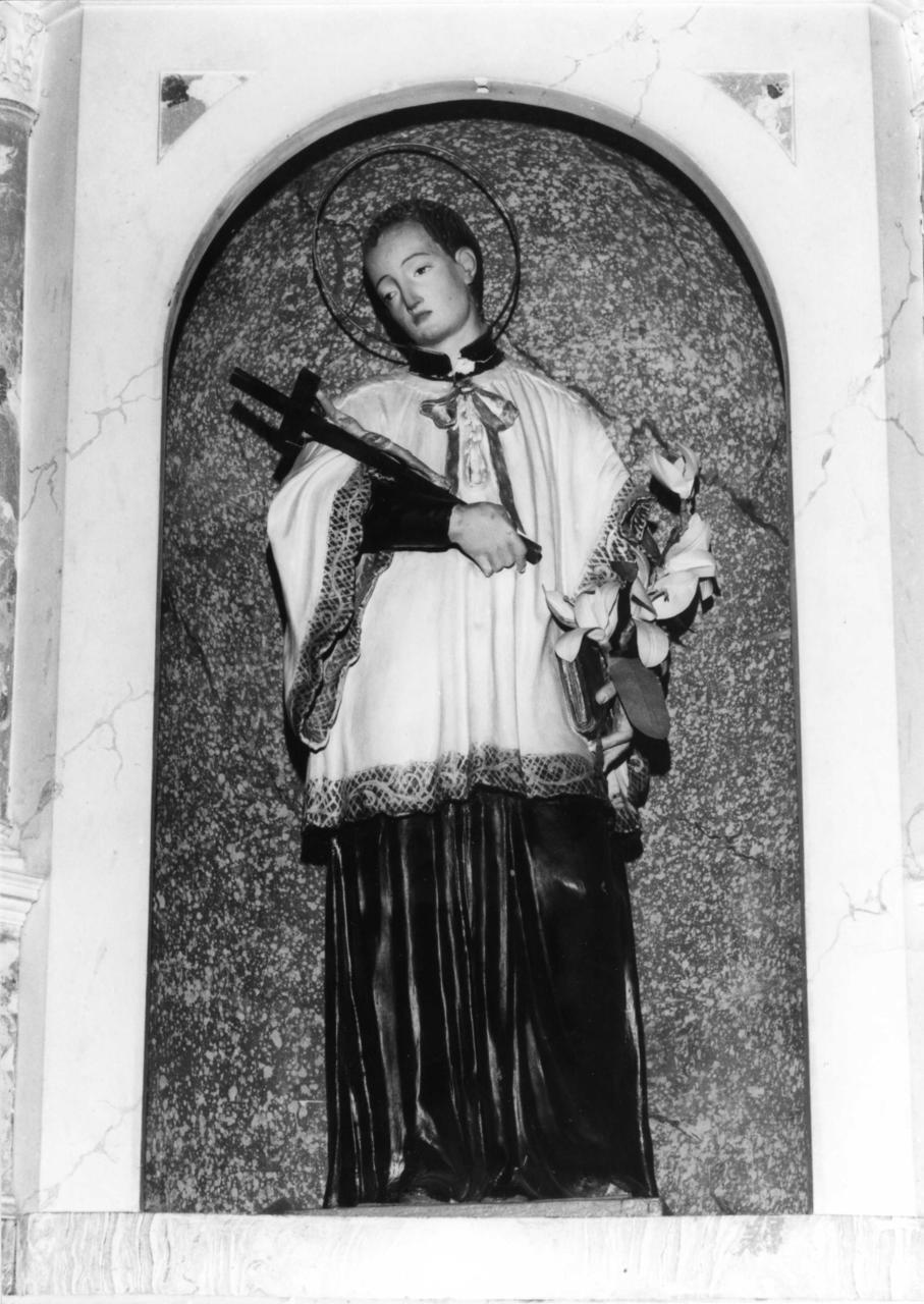 San Luigi Gonzaga (scultura) - bottega bolognese (prima metà sec. XIX)