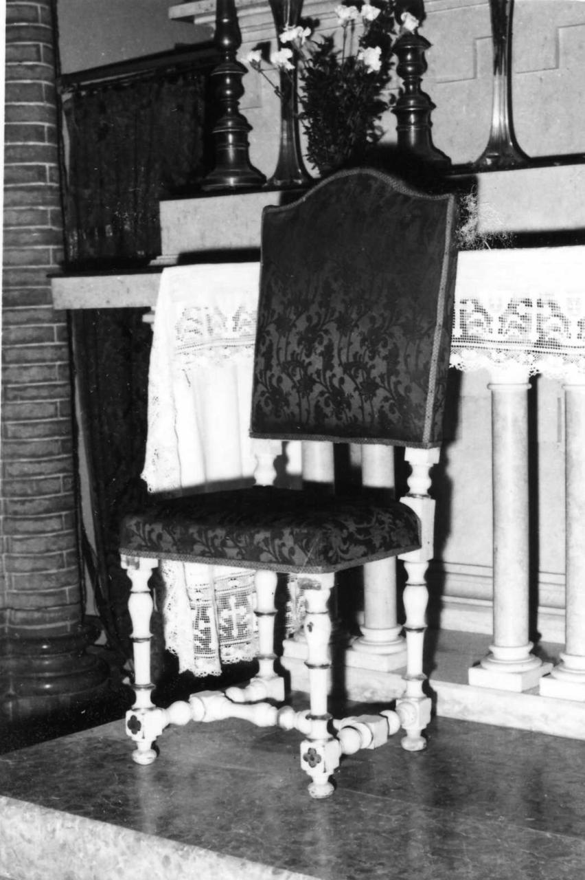 seggiolone, serie - bottega emiliana (prima metà sec. XVIII)