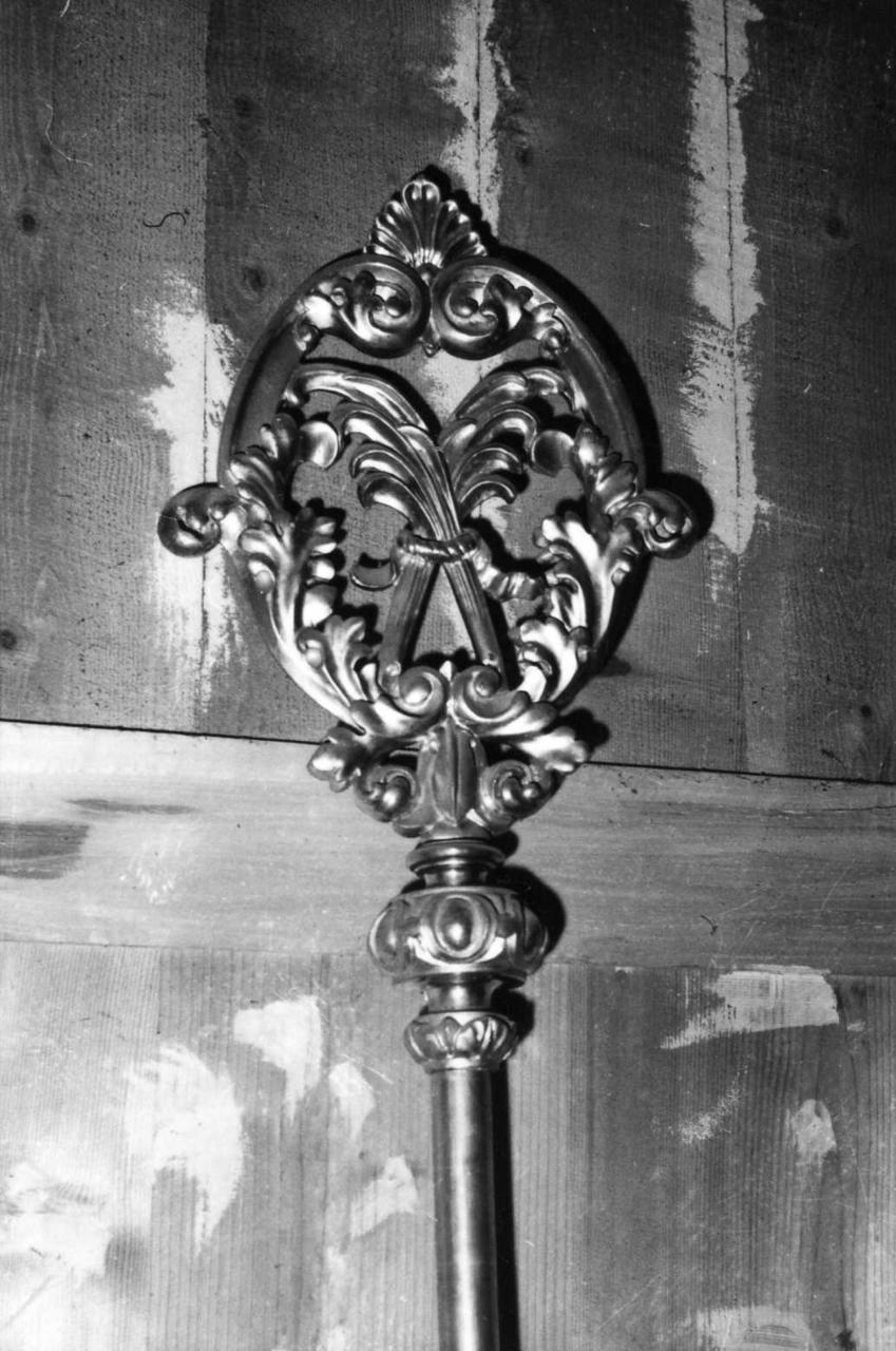 asta di stendardo processionale, serie - bottega modenese (metà sec. XIX)