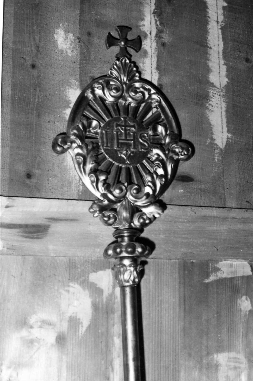 asta di stendardo processionale, serie - bottega modenese (metà sec. XIX)