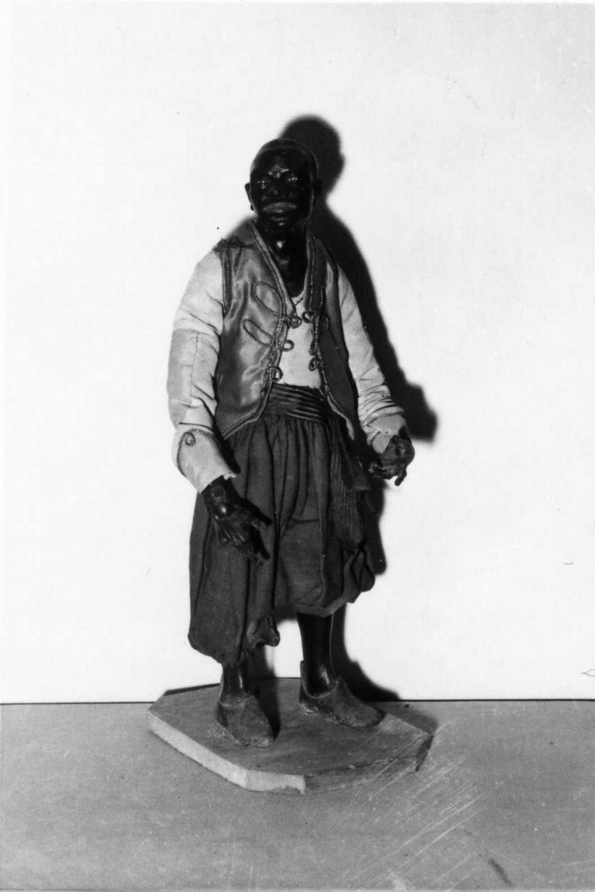 servo moro (statua da presepio) - bottega Italia meridionale (seconda metà sec. XVIII)