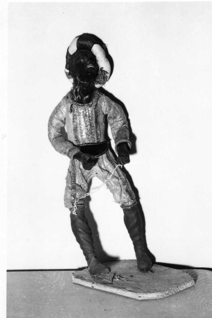 servo moro (statua da presepio) - bottega Italia meridionale (seconda metà sec. XVIII)