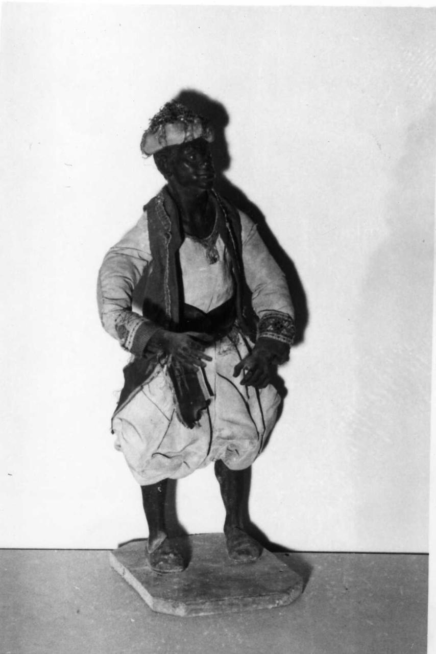 servo moro (statua da presepio) - bottega Italia meridionale (seconda metà sec. XVIII)