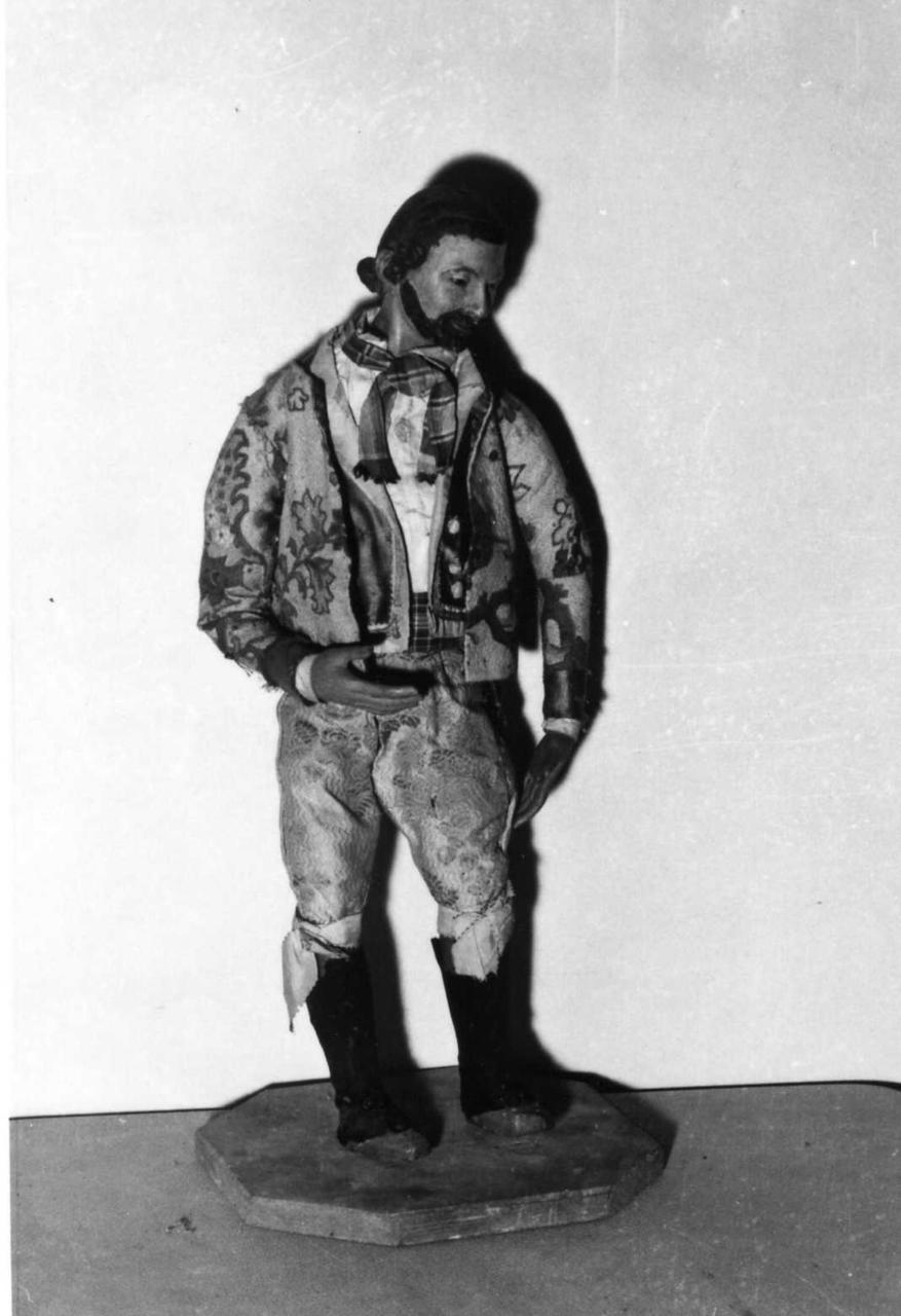 giovane con barba (statua da presepio) - bottega Italia meridionale (seconda metà sec. XVIII)