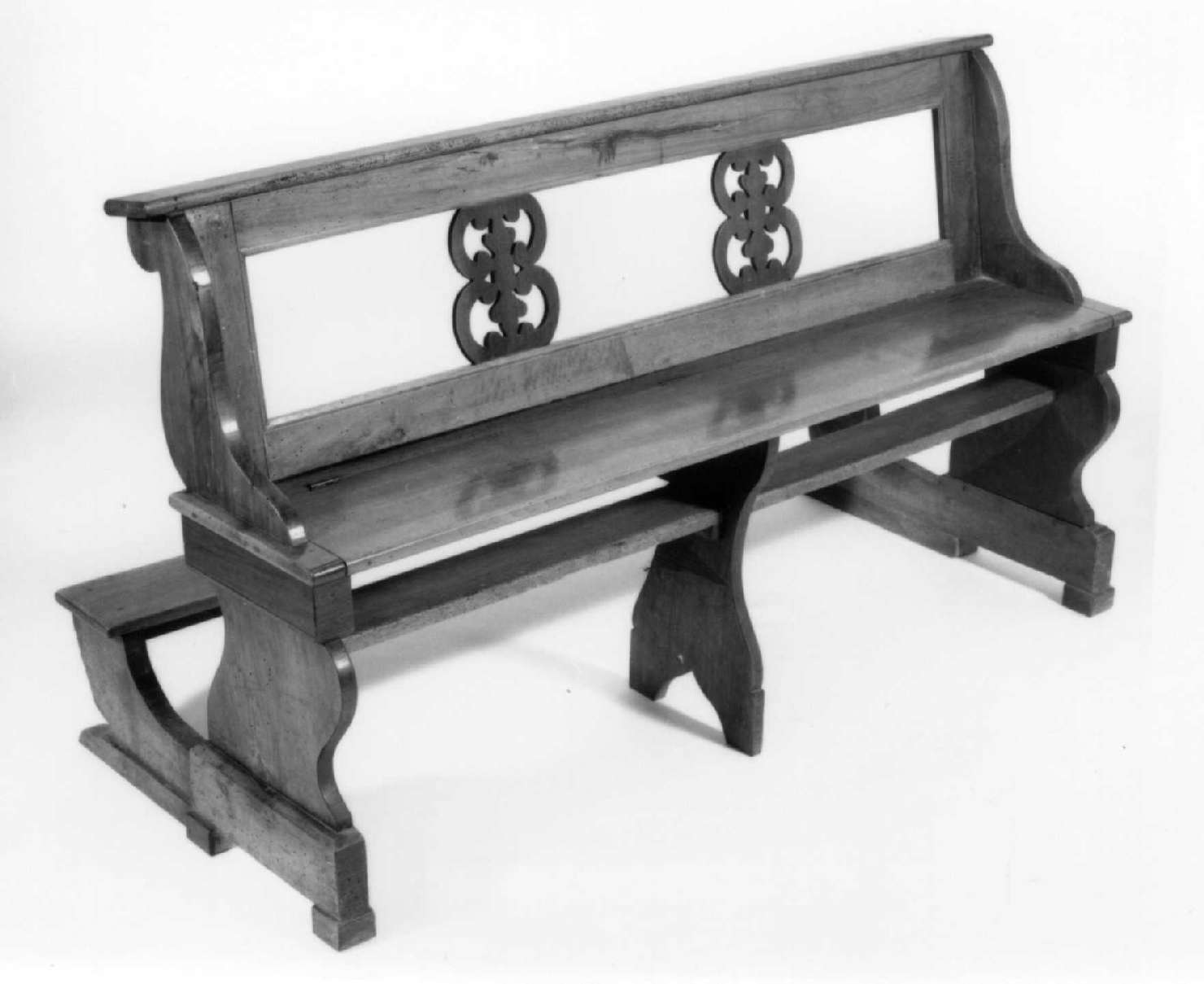 banco da chiesa, serie - ambito emiliano (seconda metà sec. XVIII)