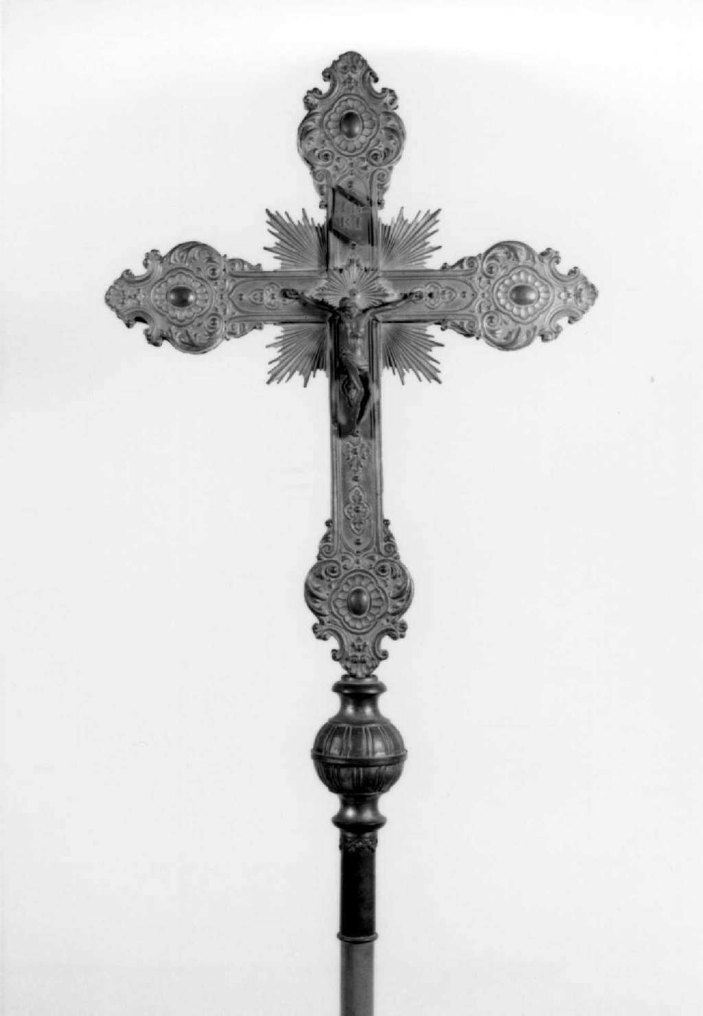 croce processionale - produzione emiliana (seconda metà sec. XIX)