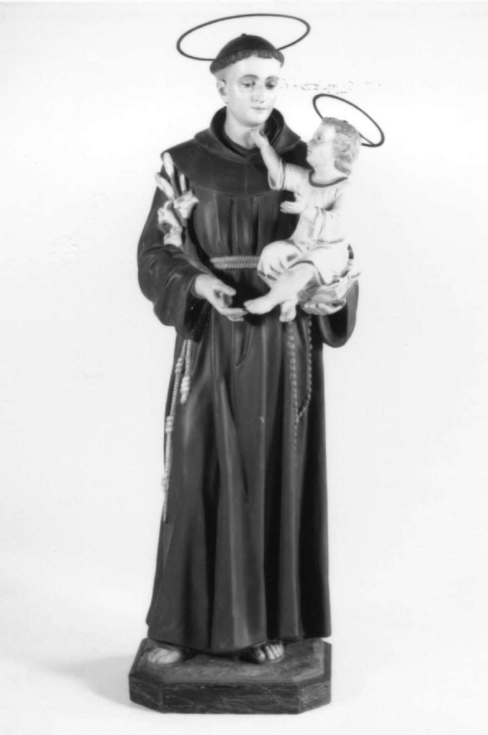 Sant'Antonio da Padova con Bambino (statua) - produzione italiana (sec. XX)