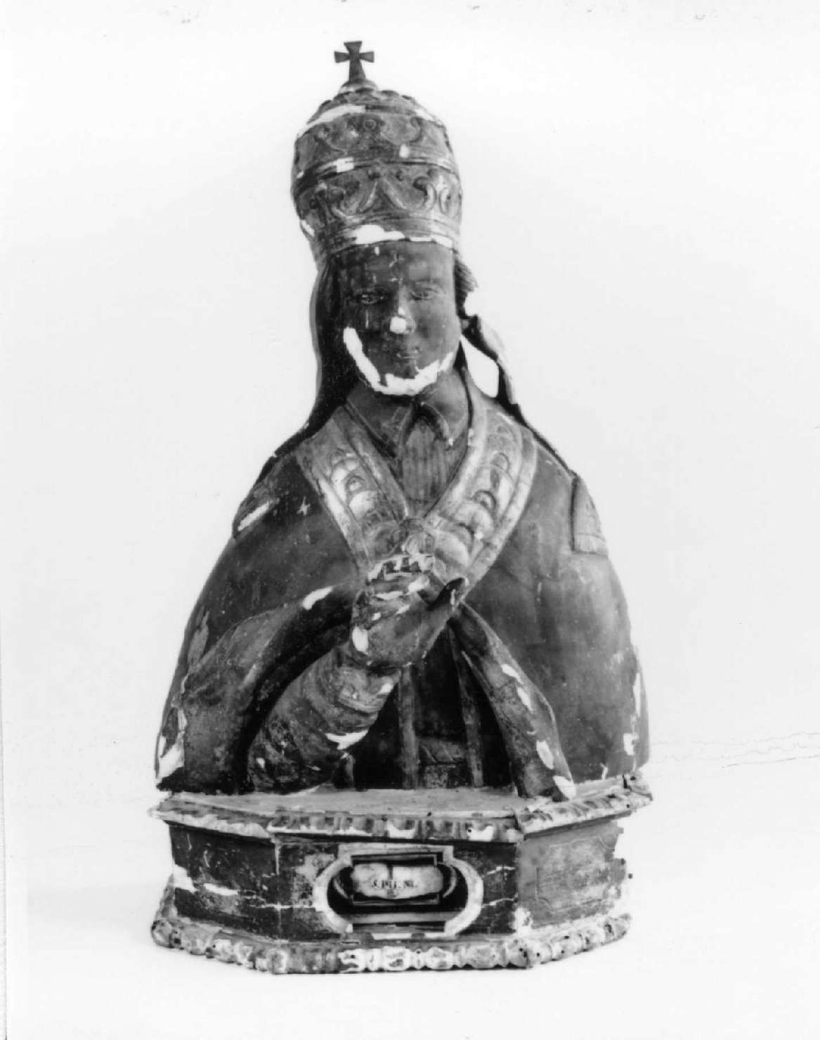 San Pio (reliquiario - a busto) - ambito reggiano (sec. XVII)