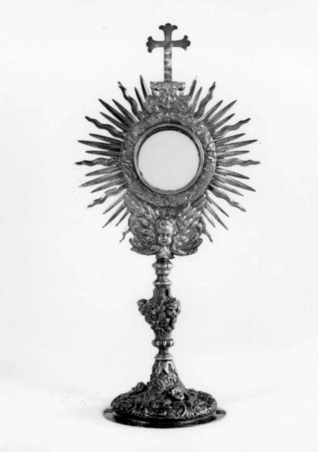 ostensorio - a raggiera - bottega reggiana (inizio sec. XVIII)