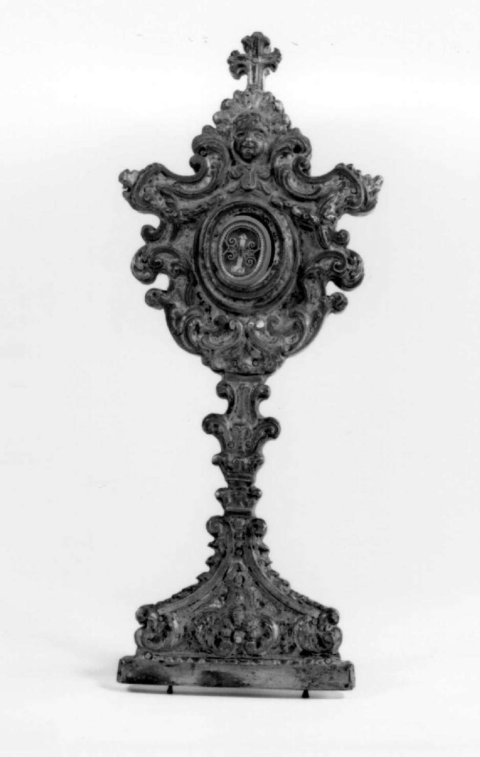 reliquiario - a ostensorio - ambito emiliano (sec. XVIII)