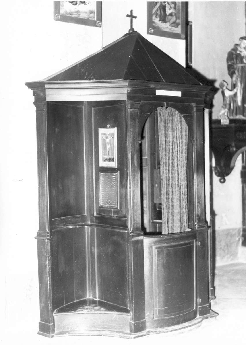 confessionale, serie - manifattura emiliana (prima metà sec. XIX)
