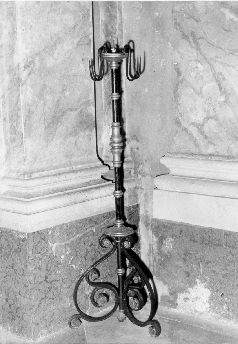candelabro, serie - manifattura reggiana (prima metà sec. XIX)