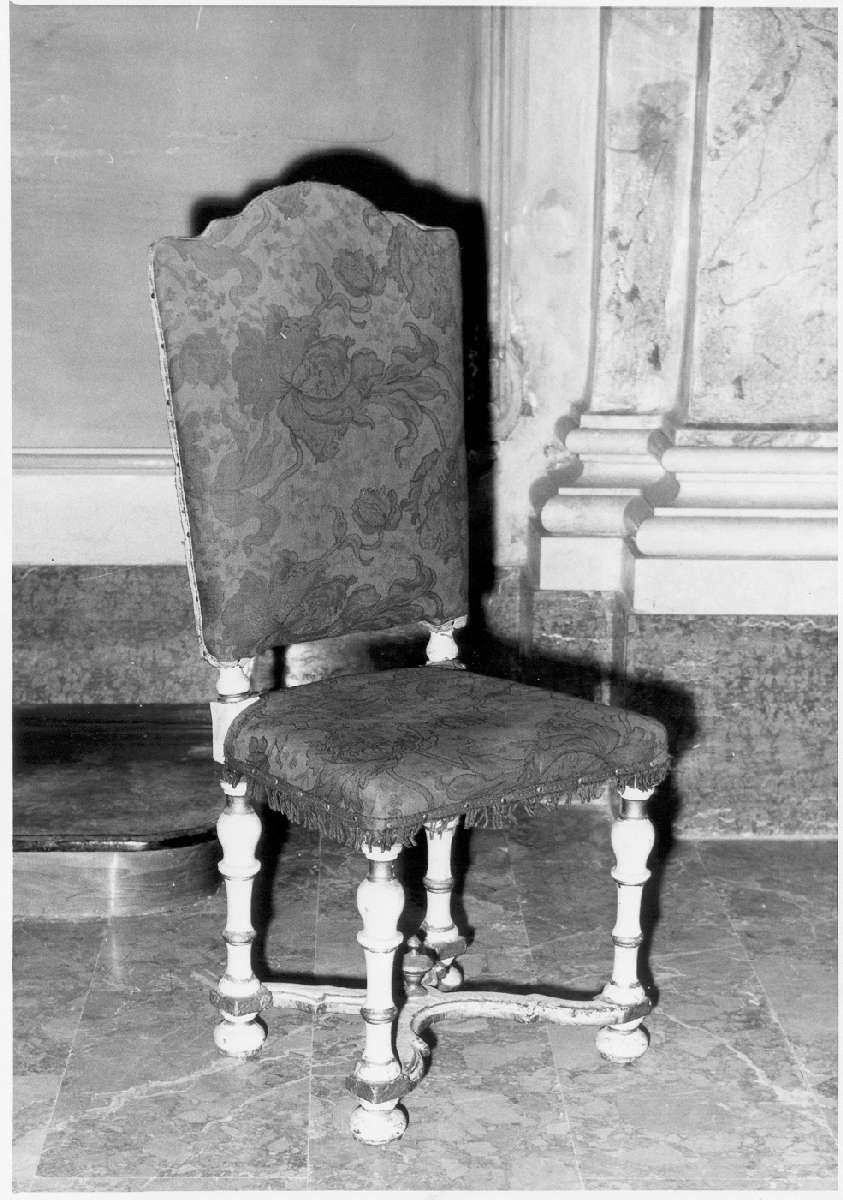 sedia, insieme - manifattura reggiana (prima metà sec. XVIII)