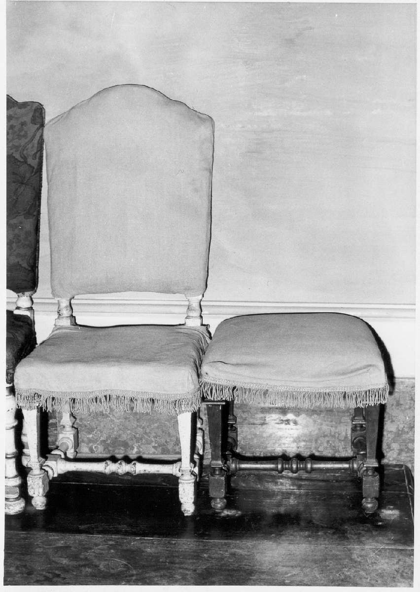 sedia, insieme - manifattura reggiana (metà sec. XVIII)