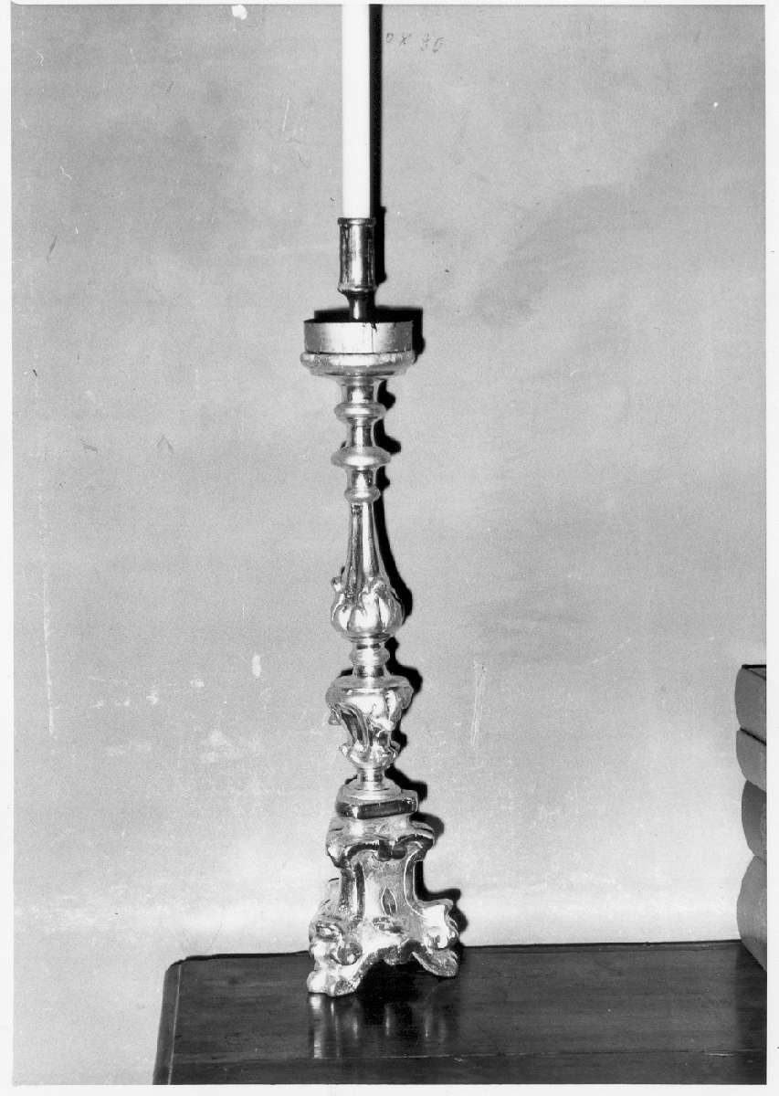 candeliere, serie - manifattura emiliana (fine/inizio secc. XVIII/ XIX)