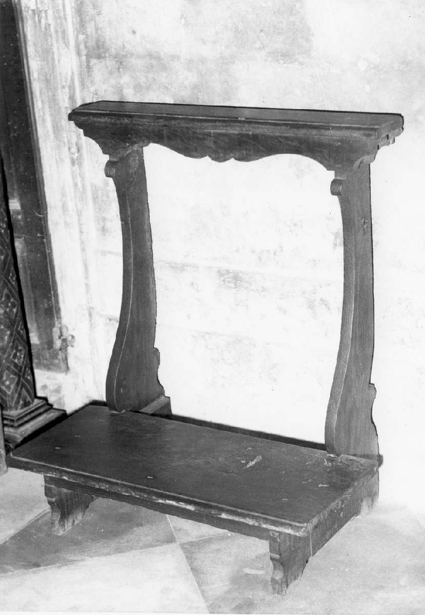 inginocchiatoio, serie - manifattura reggiana (seconda metà sec. XVIII)