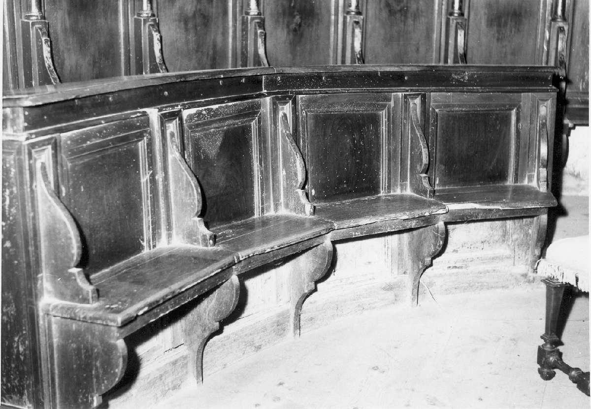 stalli del coro - manifattura reggiana (seconda metà sec. XVII, sec. XIX)