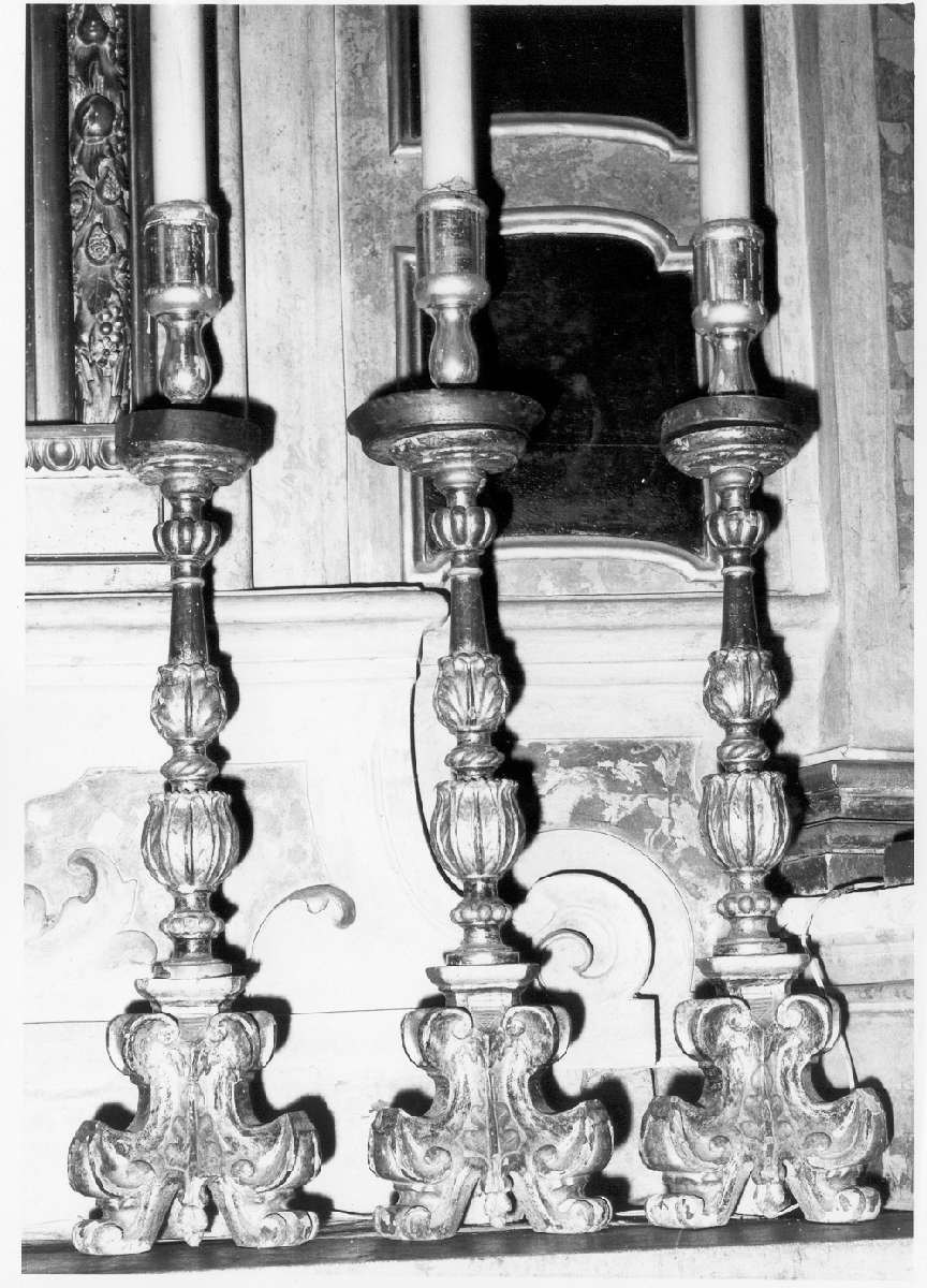 candeliere, serie - manifattura emiliana (sec. XIX)