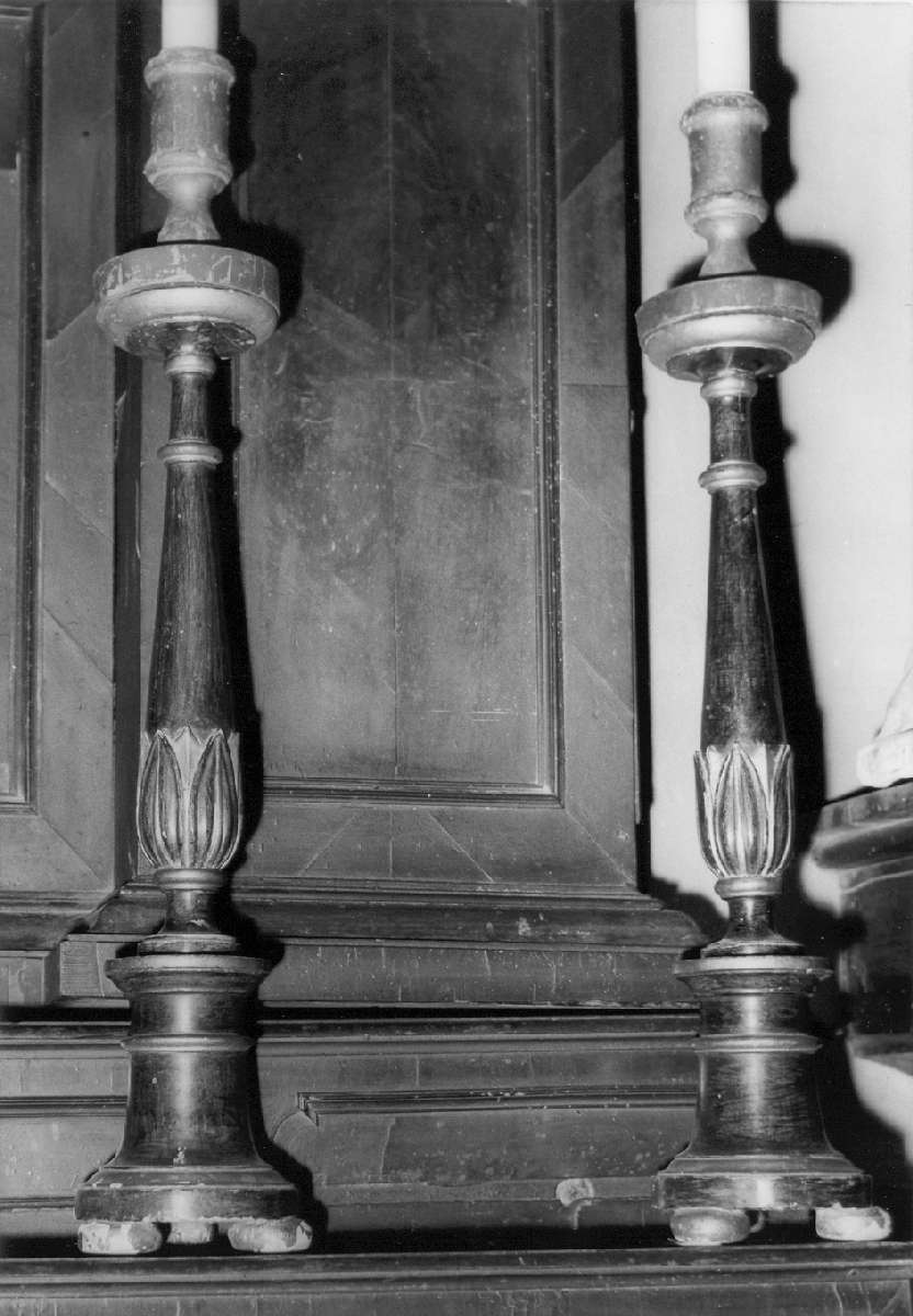 candeliere, serie - manifattura emiliana (prima metà sec. XIX)