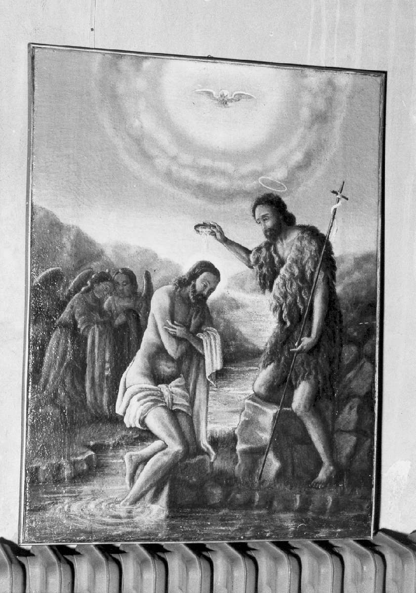 battesimo di Cristo (dipinto) - ambito emiliano (seconda metà sec. XIX)
