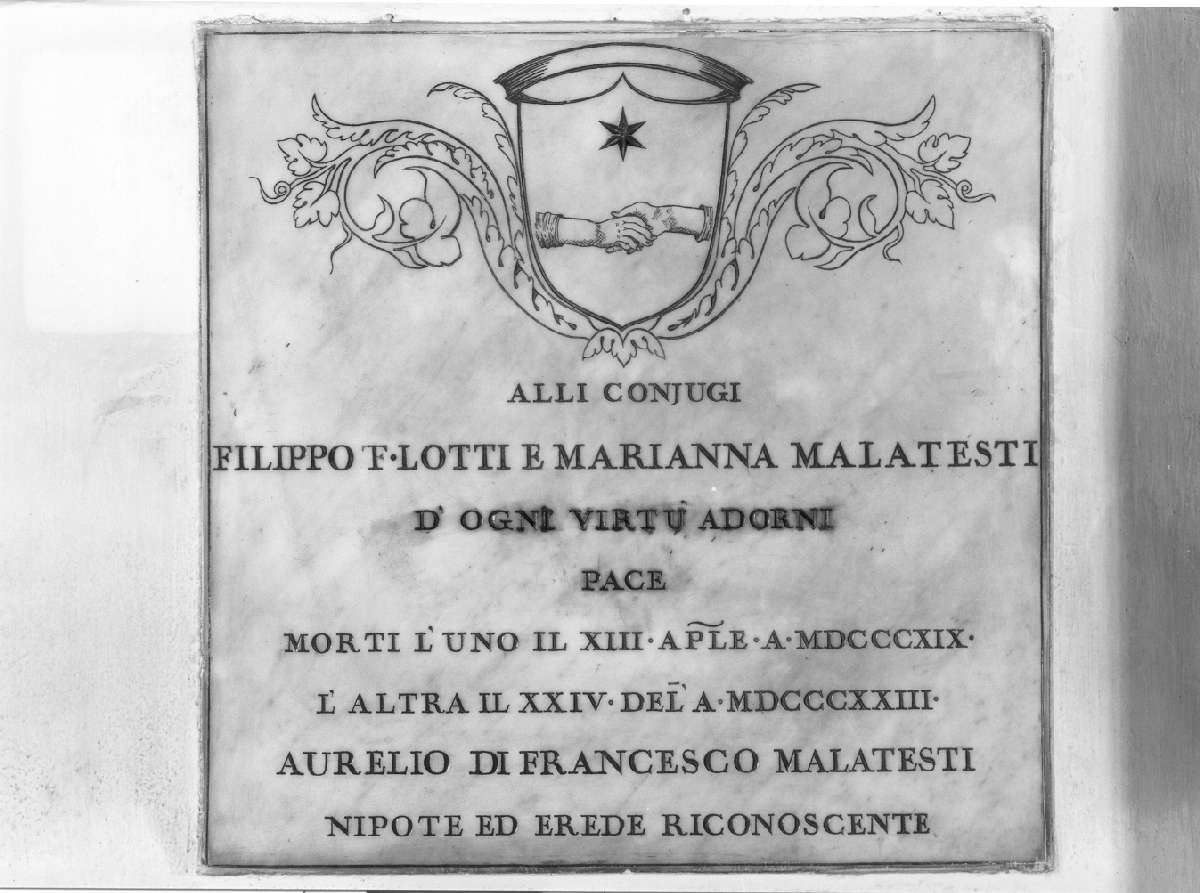 lapide commemorativa - manifattura sassolese (sec. XIX)