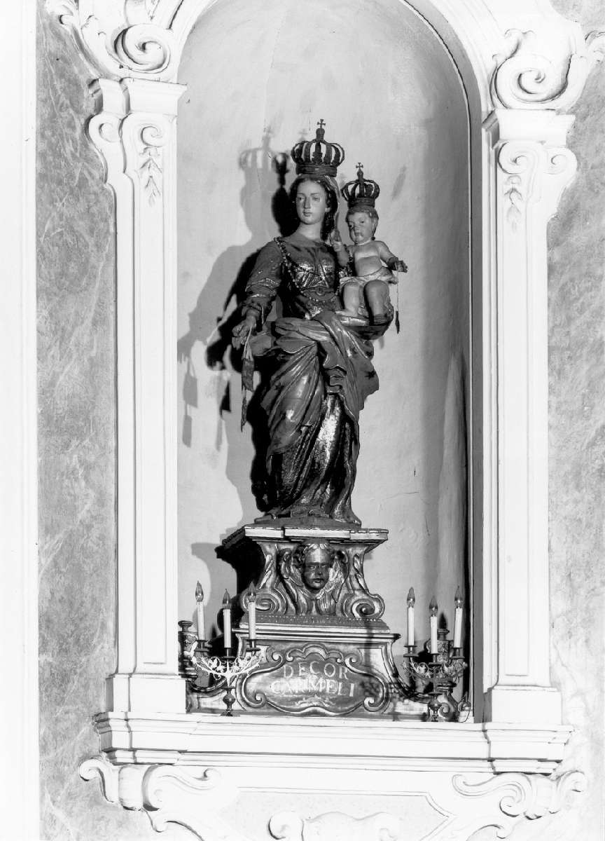 Madonna del Carmelo (statua) - manifattura emiliana (sec. XVIII)