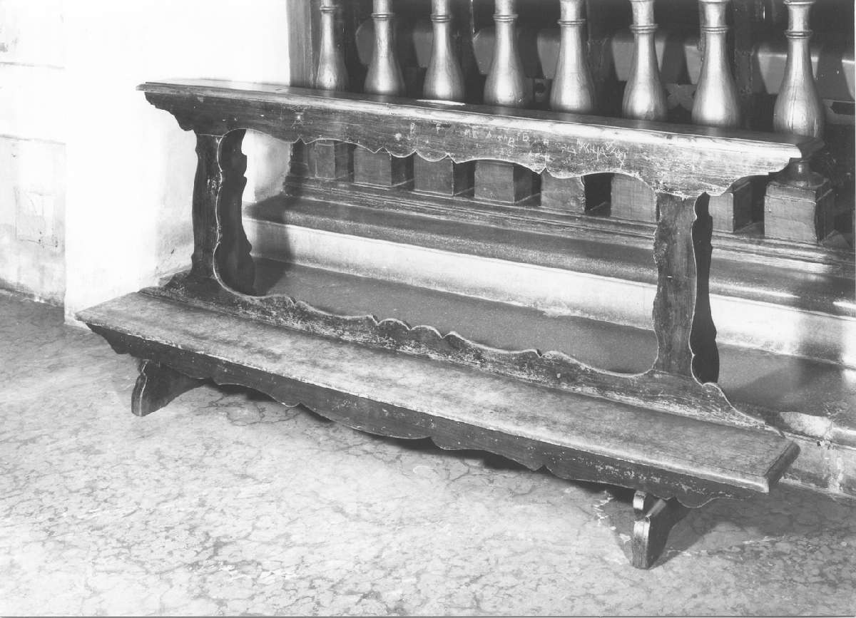 inginocchiatoio, serie - manifattura sassolese (seconda metà sec. XIX)