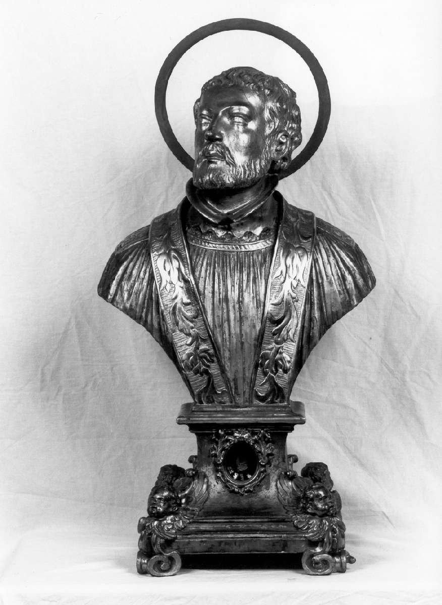 San Francesco Saverio (reliquiario - a busto) - manifattura emiliana (prima metà sec. XVIII)