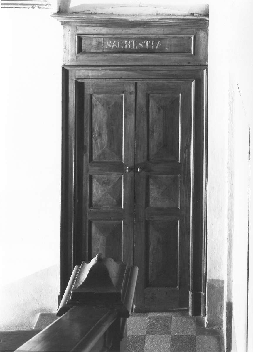 porta - manifattura sassolese (seconda metà sec. XIX)