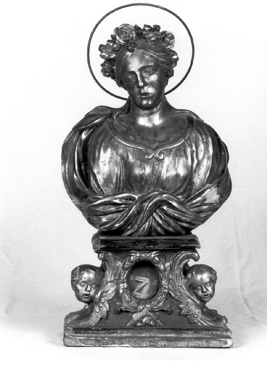 Santa Veronia (reliquiario - a busto) - manifattura emiliana (prima metà sec. XVIII)