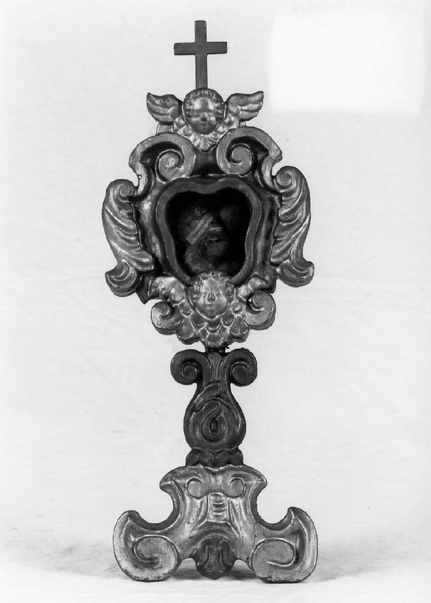 reliquiario - a ostensorio, serie - manifattura emiliana (secc. XVII/ XVIII)