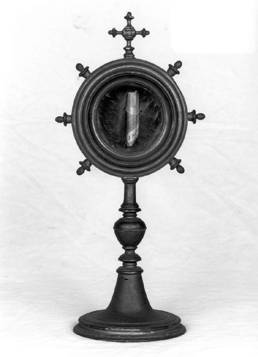 reliquiario - a ostensorio, serie - manifattura emiliana (seconda metà sec. XVII)