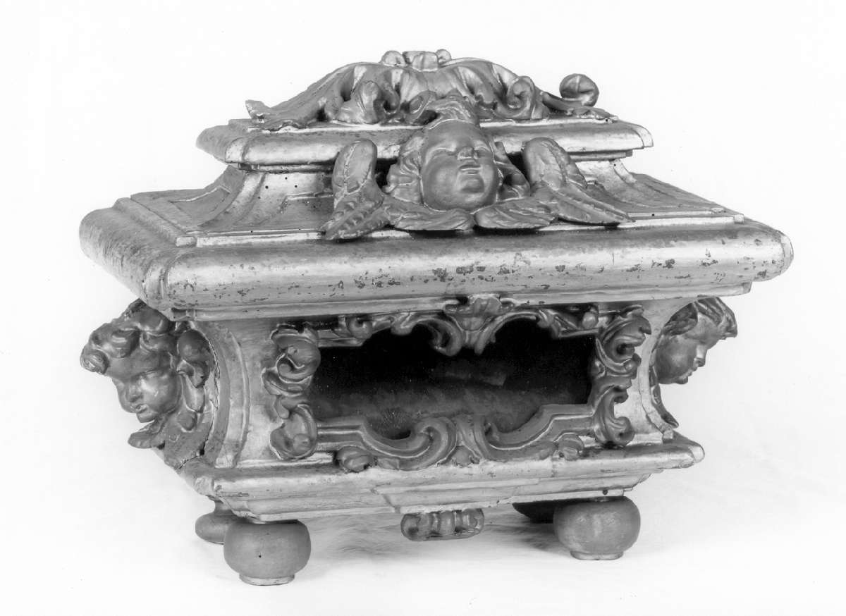 reliquiario a teca - a urna - manifattura emiliana (prima metà sec. XVIII)