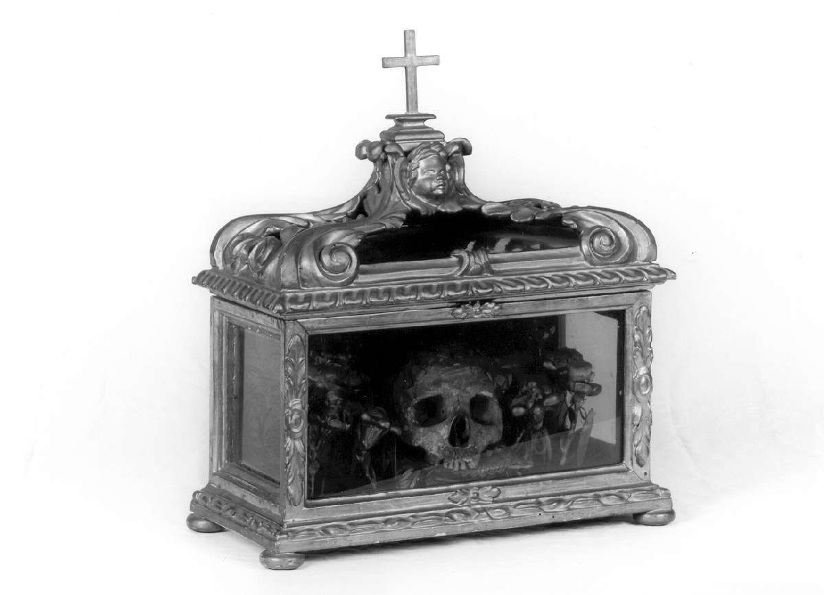 reliquiario a teca - a urna - manifattura emiliana (ultimo quarto sec. XVIII)