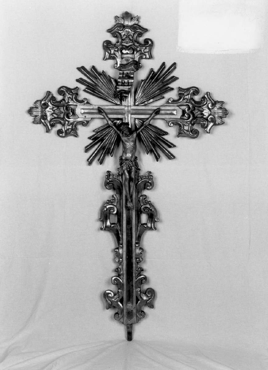 croce d'altare, frammento - manifattura emiliana (metà sec. XVIII)