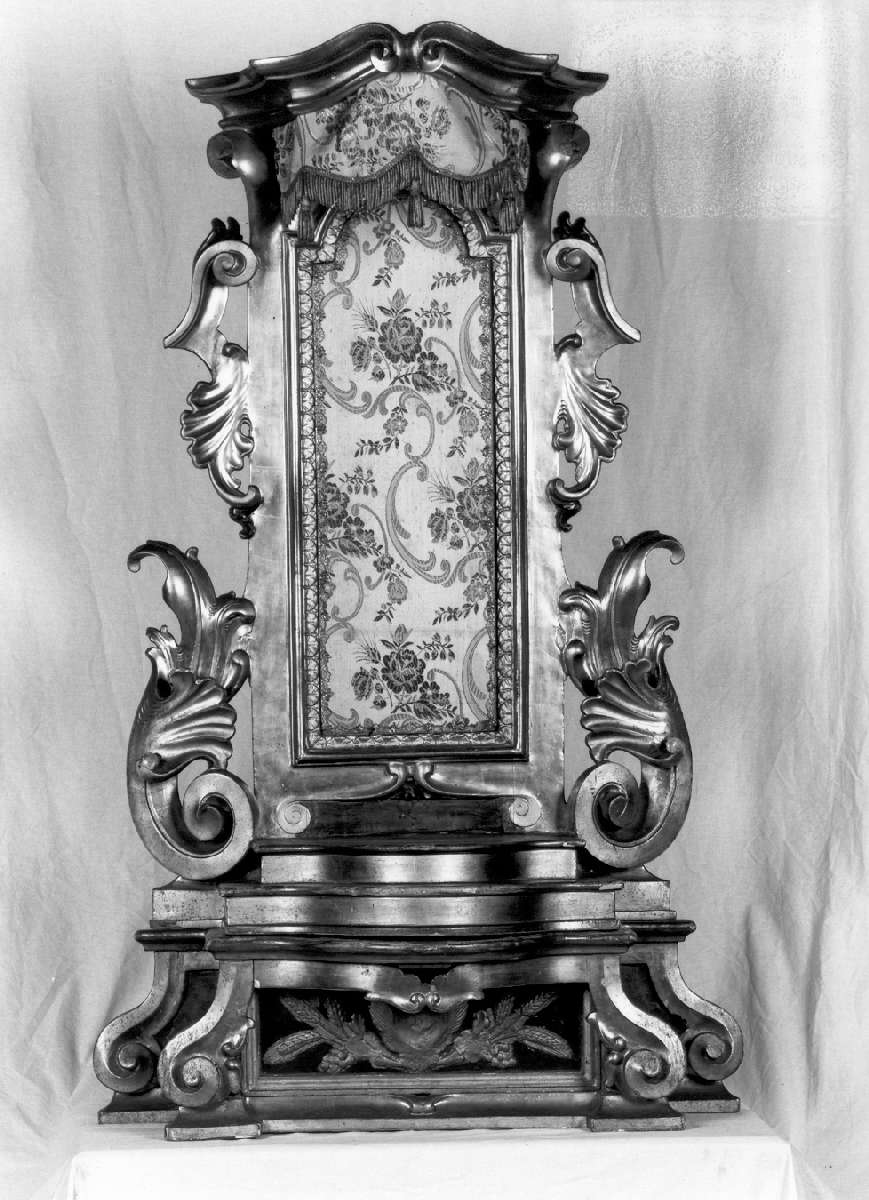 tronetto per esposizione eucaristica - manifattura emiliana (prima metà sec. XIX)