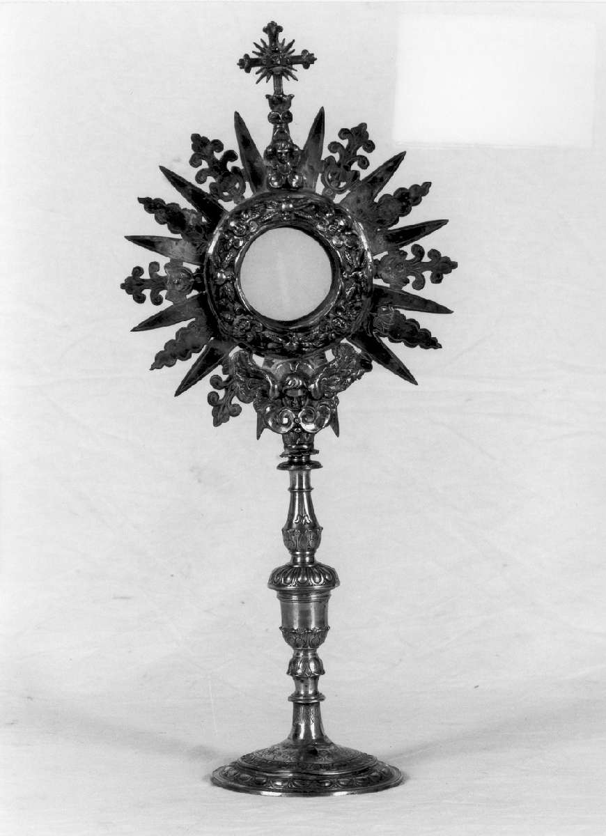 ostensorio - a raggiera - manifattura emiliana (metà sec. XVIII)