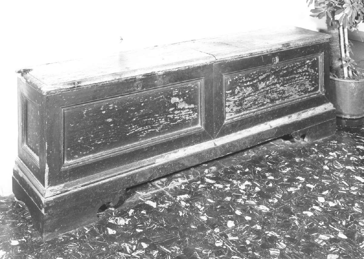 cassapanca - manifattura reggiana (metà sec. XIX)