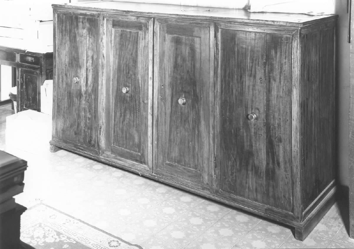 credenza - manifattura reggiana (seconda metà sec. XVII)