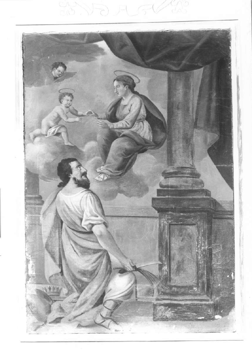 Madonna della Ghiara e San Bartolomeo (dipinto) - ambito reggiano (sec. XIX)