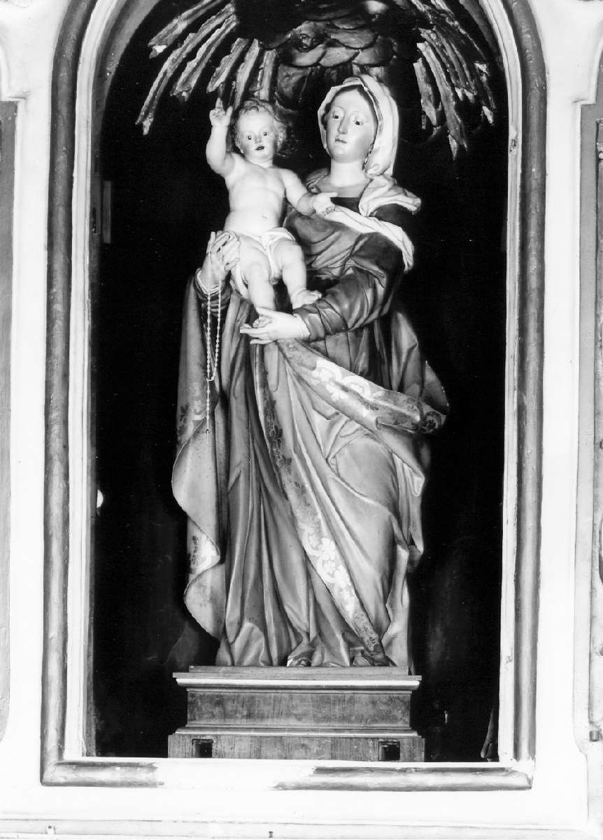 Madonna del Rosario (statua) - manifattura emiliana (fine/inizio secc. XIX/ XX)
