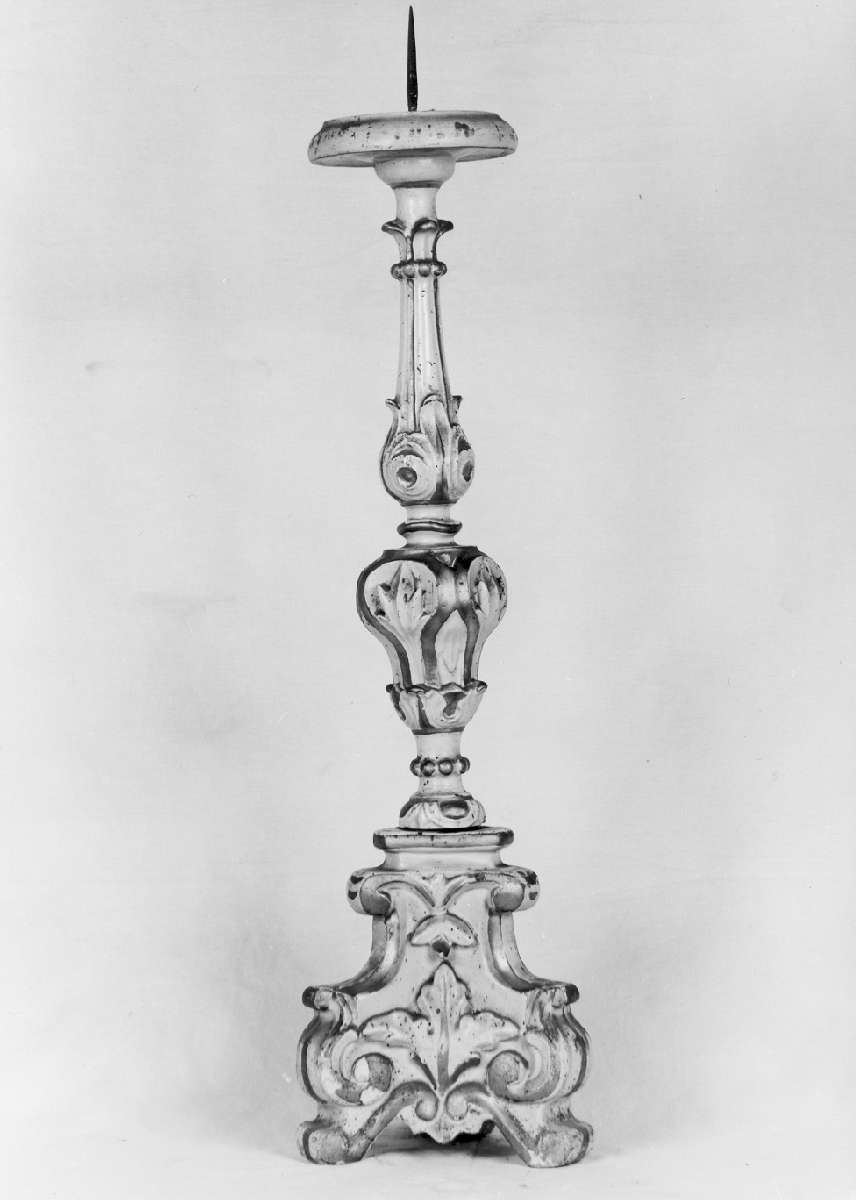 candeliere, serie - manifattura emiliana (seconda metà sec. XIX)