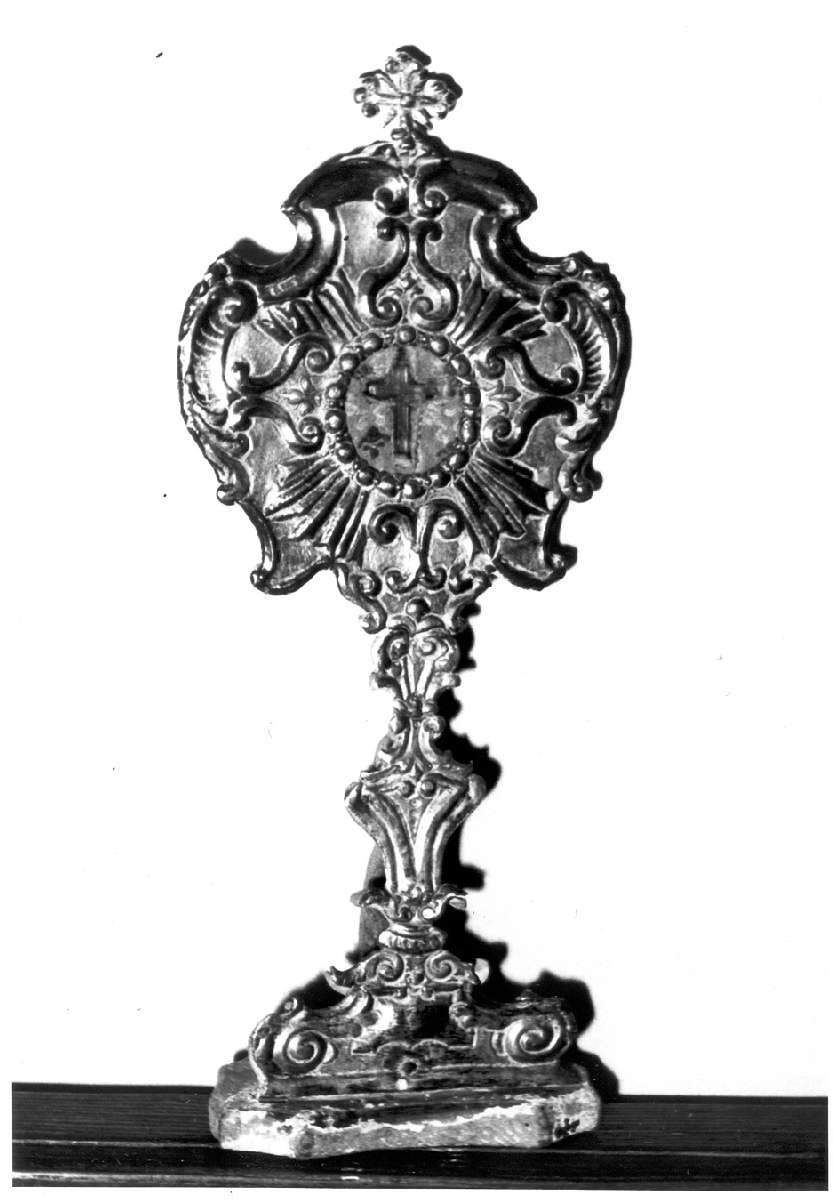 reliquiario - a ostensorio - manifattura emiliana (sec. XVIII)