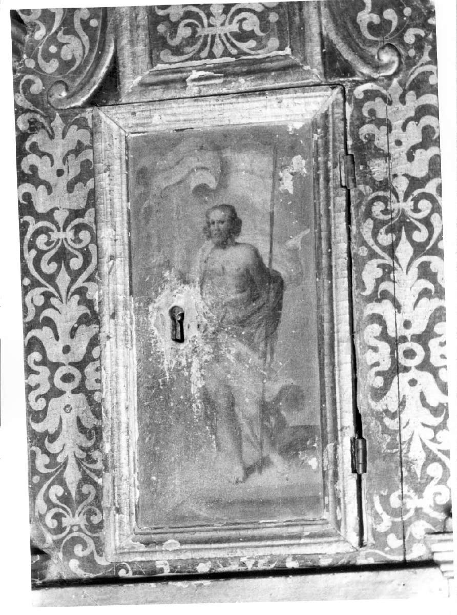 Cristo redentore (sportello di tabernacolo) - manifattura reggiana (fine/inizio secc. XVI/ XVII)