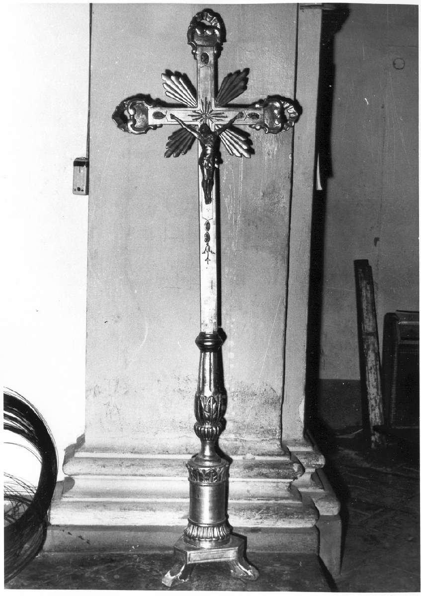 candeliere d'altare, serie - manifattura reggiana (sec. XIX)