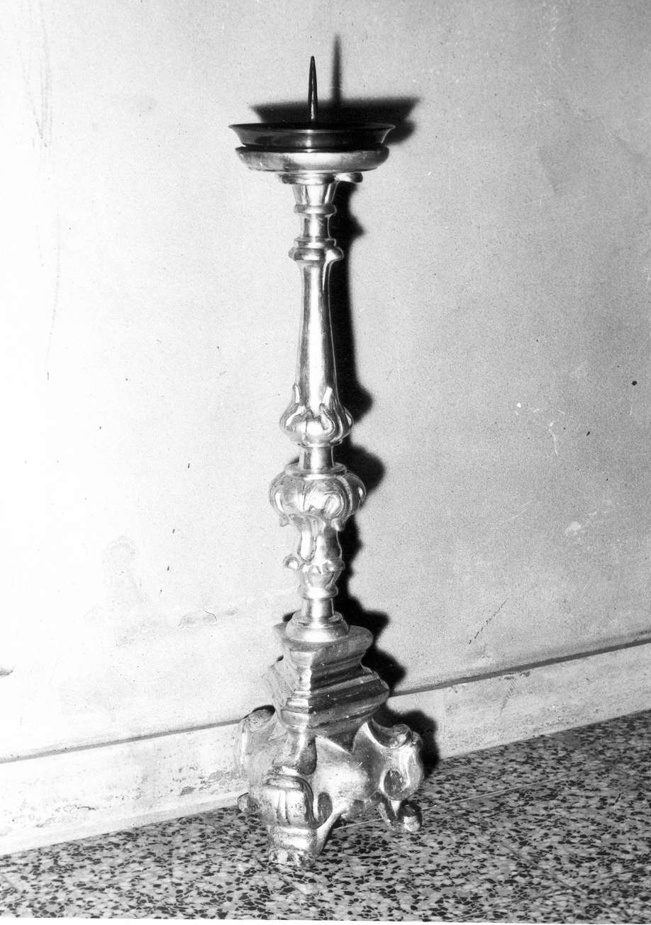 candeliere d'altare, serie - manifattura reggiana (fine/inizio secc. XVIII/ XIX)